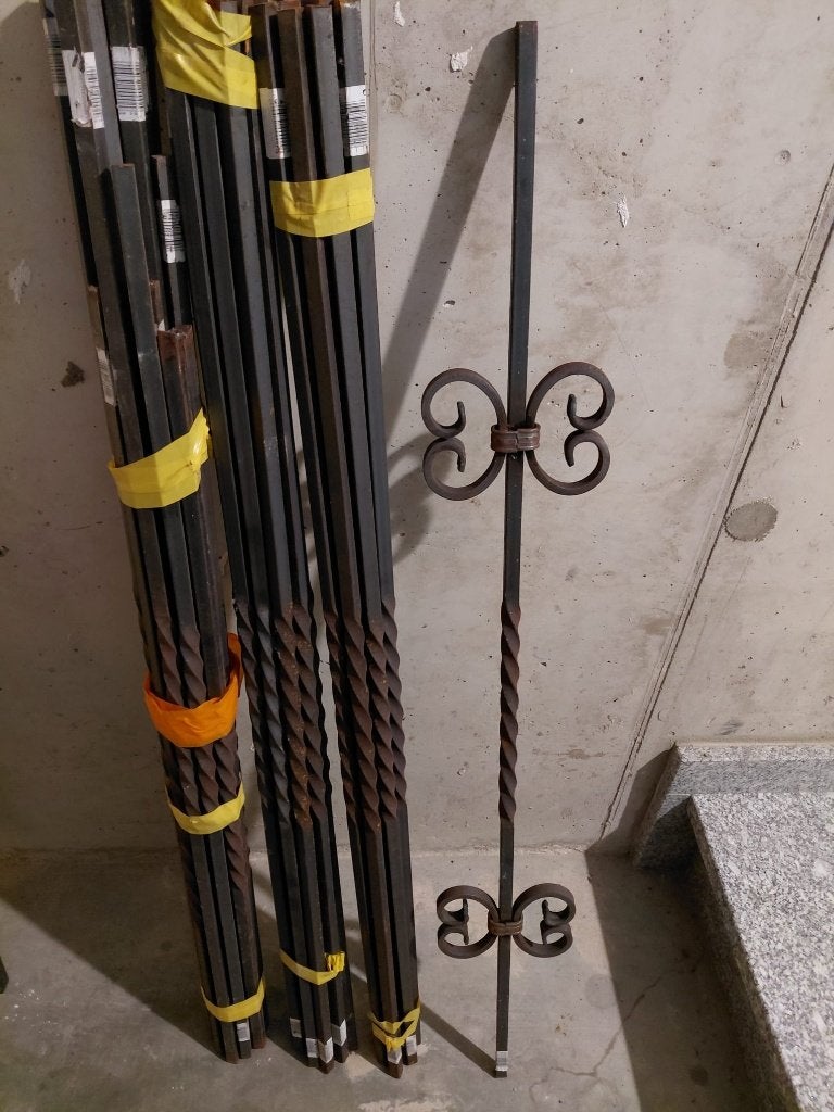 metalen spijlen 1m lengte, Doe-het-zelf en Bouw, Metalen, Ophalen, Zo goed als nieuw, IJzer