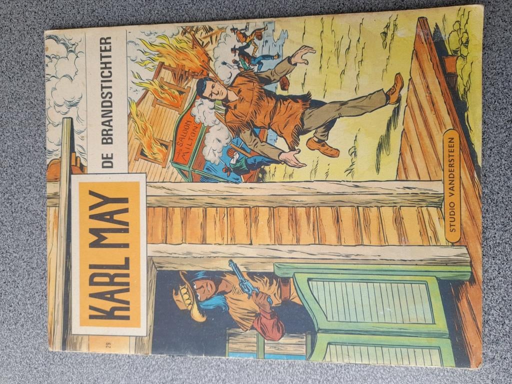 Karl May - de brandstichter - 1e druk, Boeken, Eén stripboek, Studio  Vandersteen, Ophalen, Gelezen
