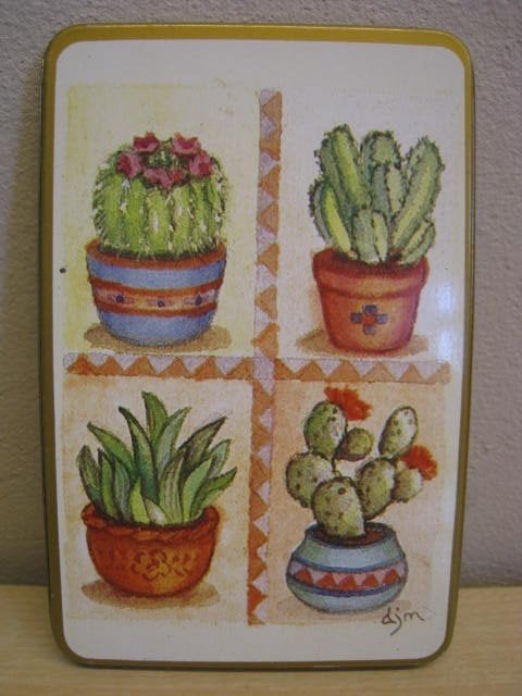 Magneetje met cactussen, maat 9x6cm, Ophalen