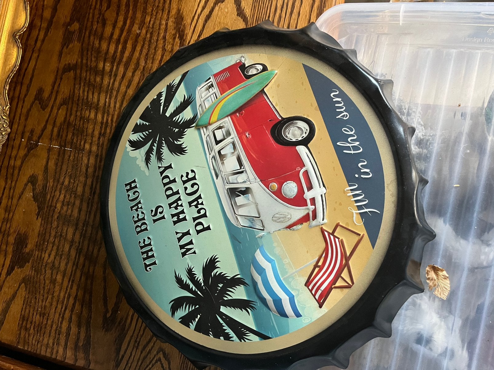 Volkswagenbus bord te koop, Antiek en Kunst, Ophalen