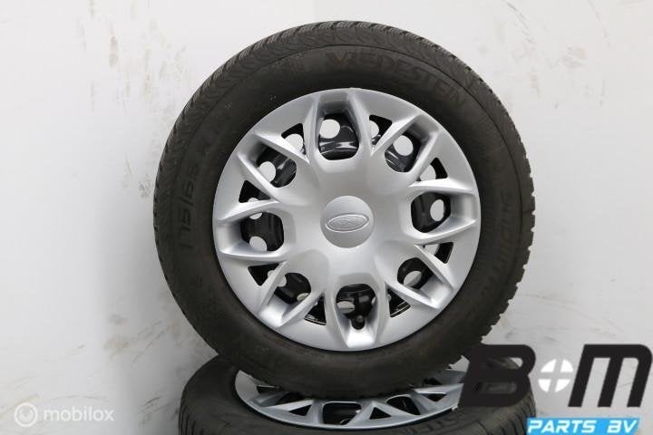 Set 14 inch velgen + winterbanden Ford Ka ., 14 inch, Gebruikt, 175 mm, Banden en Velgen