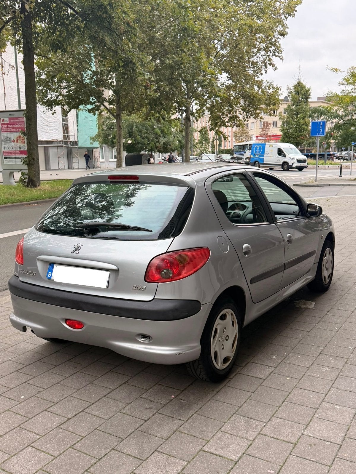 Peugeot 206 avec demande d’immatriculation, Autos, Achat, Boîte manuelle, Bleu, 5 portes