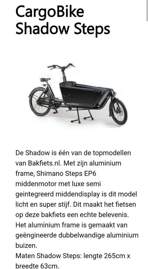 Elektrische bakfiets, Fietsen en Brommers, Fietsen | Bakfietsen, Ophalen