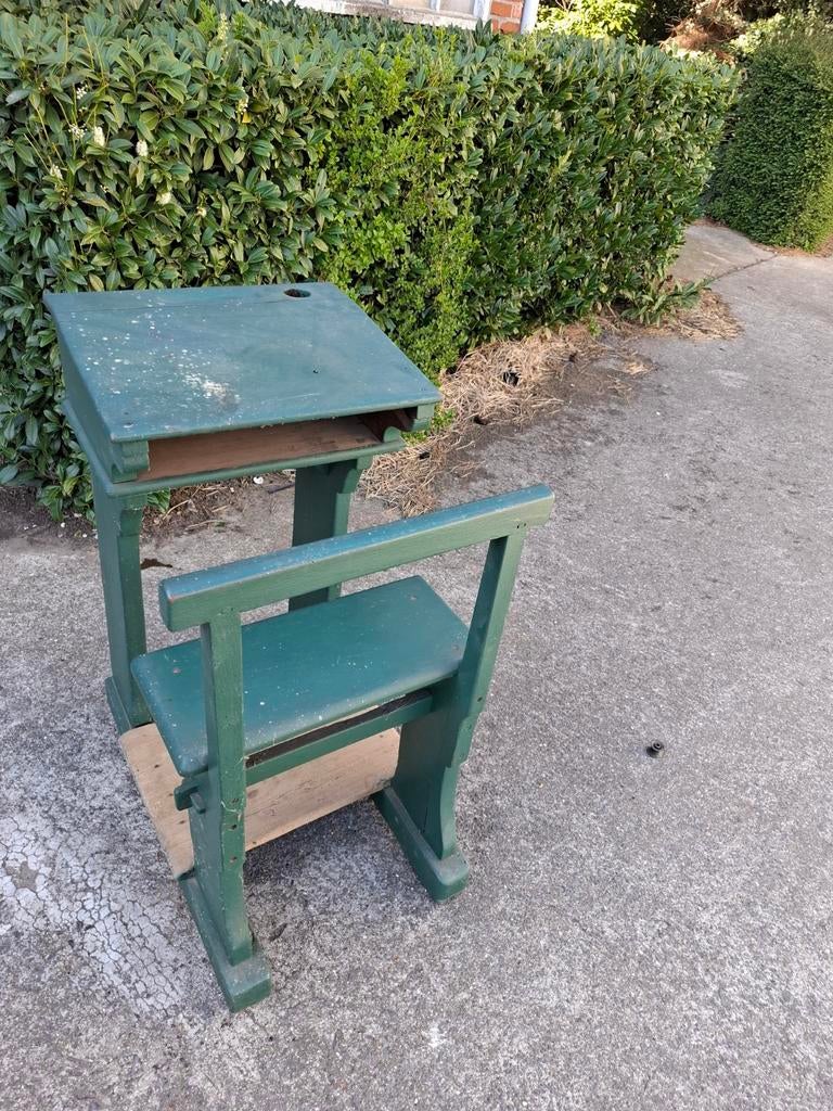 Te koop oude schoolbank, Antiek en Kunst, Ophalen