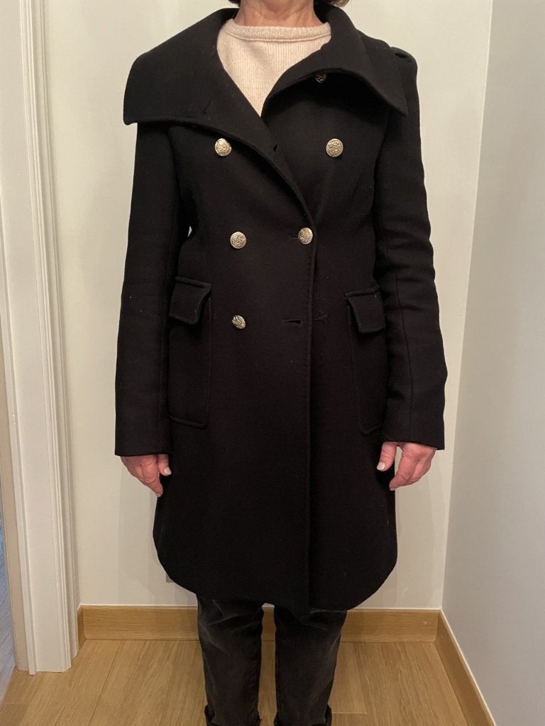 Manteau noir taille L mais petit plutôt que M, Taille 38/40 (M), Enlèvement ou Envoi, Zara, Comme neuf