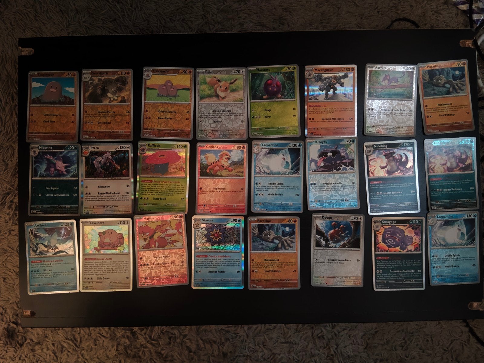 40 cartes pokemon holo/reverse holo, Ophalen