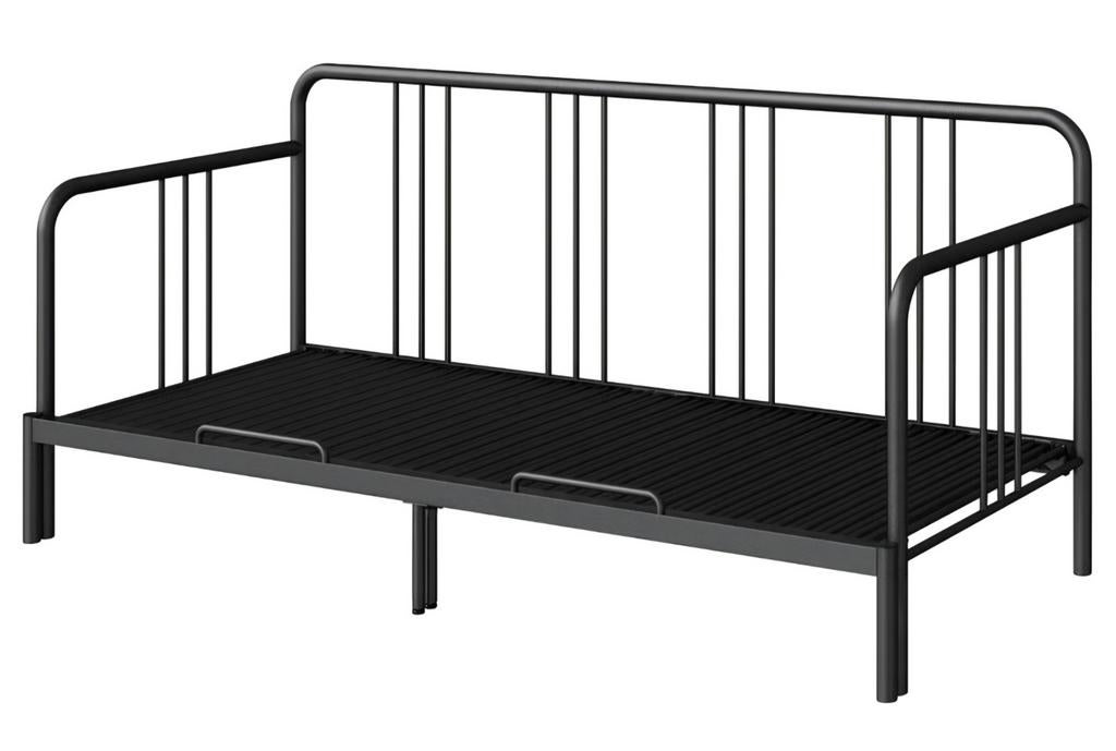 Bedbank Fyresdal IKEA, Huis en Inrichting, Slaapkamer | Slaapbanken, Ophalen, Gebruikt, Zwart, Tweepersoons