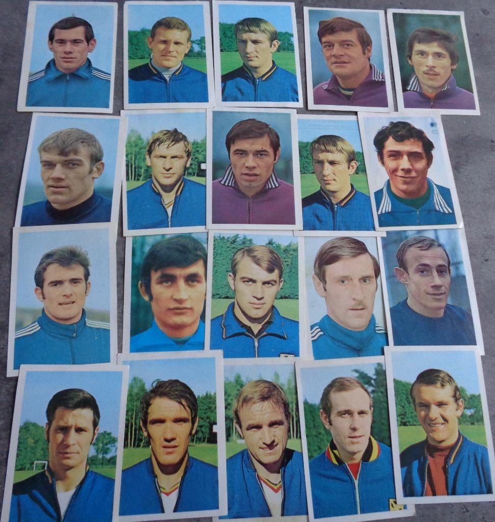 Voetbal WORLD CUP MEXICO 70 WK 1970 20X RODE DUIVELS, Ophalen of Verzenden
