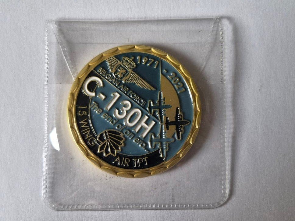 Nieuwe Challenge Coin 50 years C-130H, Ophalen of Verzenden, Nieuw, Overige typen