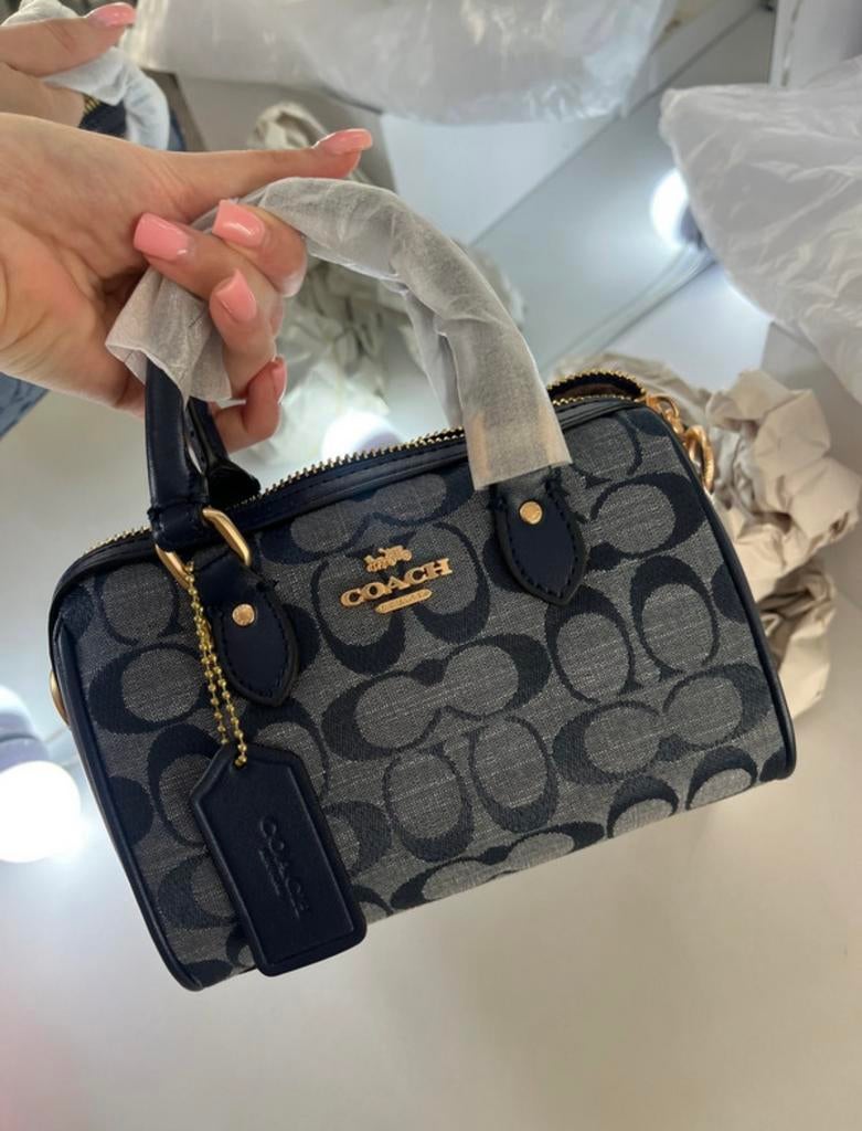 Mini bag, Ophalen of Verzenden, Zo goed als nieuw, Blauw, Handtas