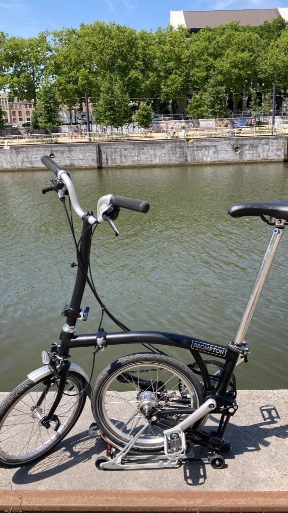 Brompton H6R 6-versnellingen zwart bagagerek, Ophalen, Brompton, Velgrem, 14 tot 16 inch