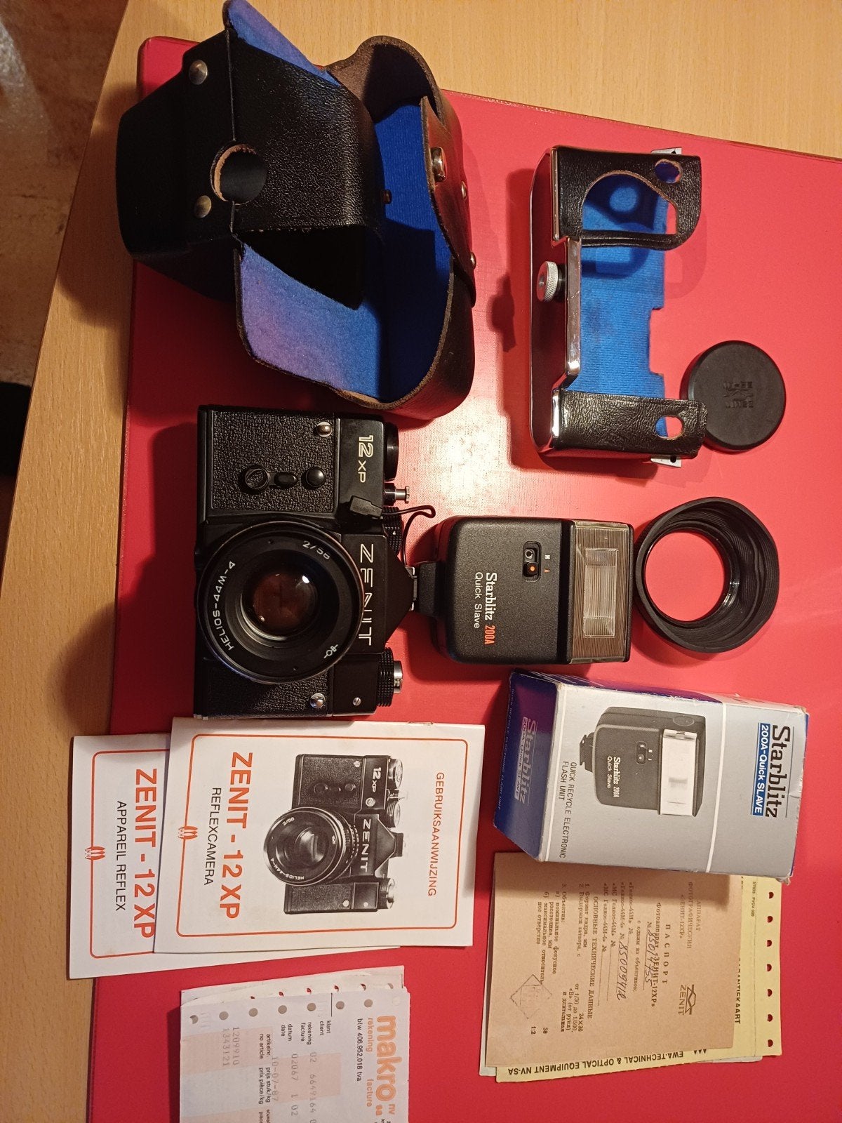 SET COMPLET VINTAGE ZENITH 12XP SLR 1987, Enlèvement ou Envoi, Comme neuf, Reflex miroir, Autres Marques