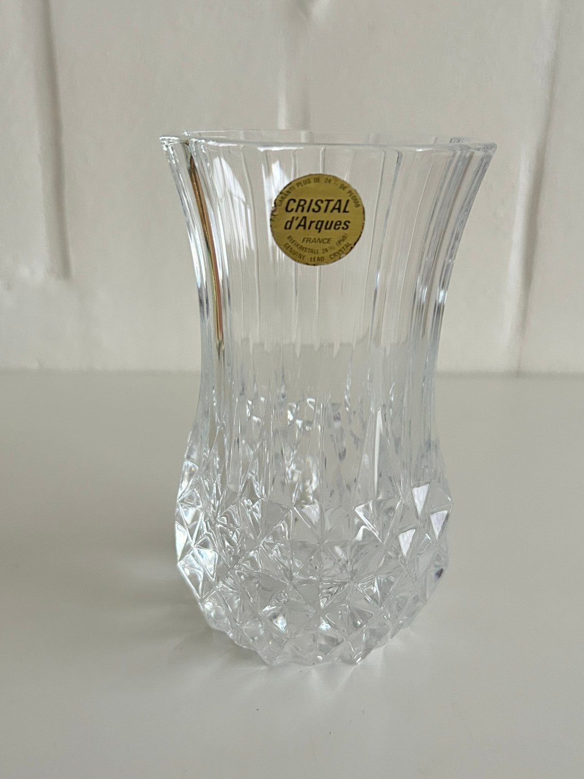 Kristallen vaasje Cristal d’Arques, Antiek en Kunst, Ophalen of Verzenden