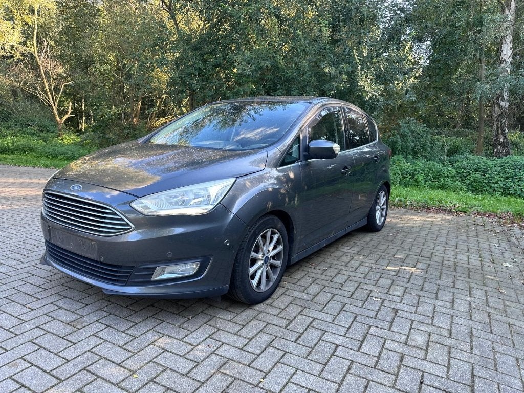Ford C-max 1.0 benzine Ecoboost Titanium Facelift, Auto's, Voorwielaandrijving, Zwart, 4 cilinders, Zwart