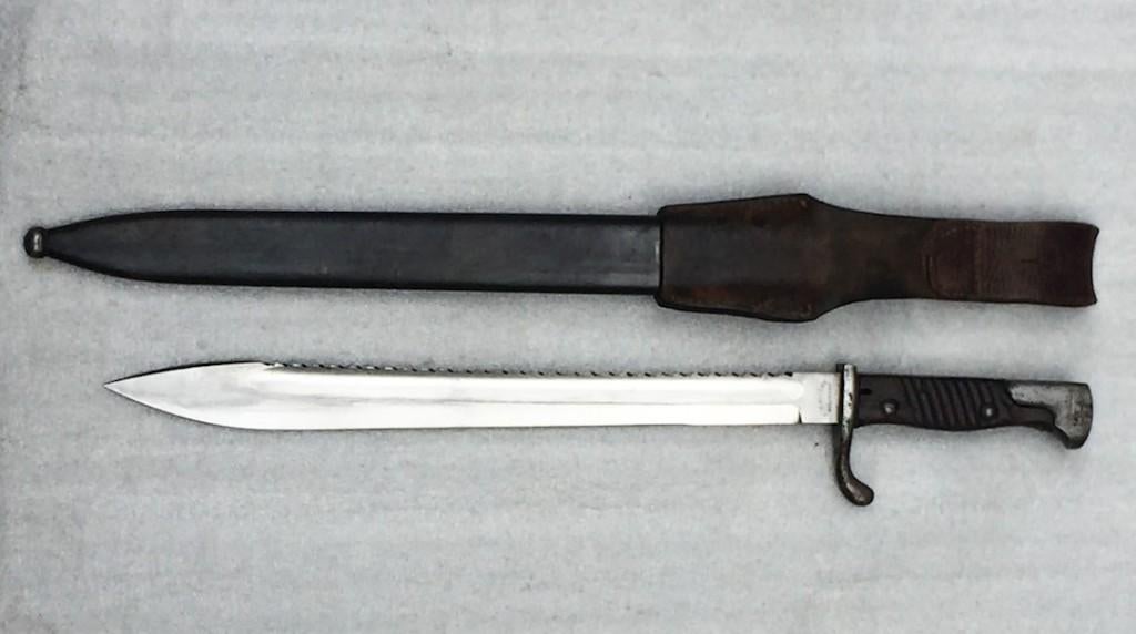 🚨Rare BAIONNETTE G98 Prussienne HOLLER Dents de scie 1917, Collections, Enlèvement ou Envoi, Armée de terre, Épée ou sabre