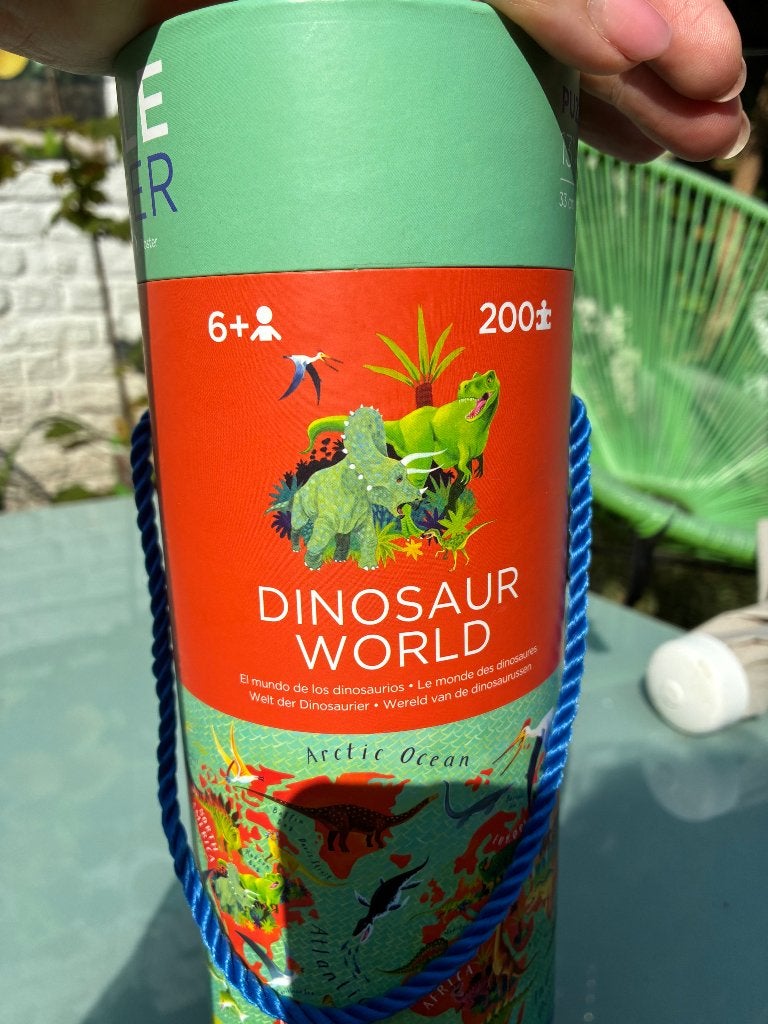 Puzzle dinosaures 200 pièces, Enlèvement, Plus de 50 pièces, Comme neuf, 6 ans ou plus