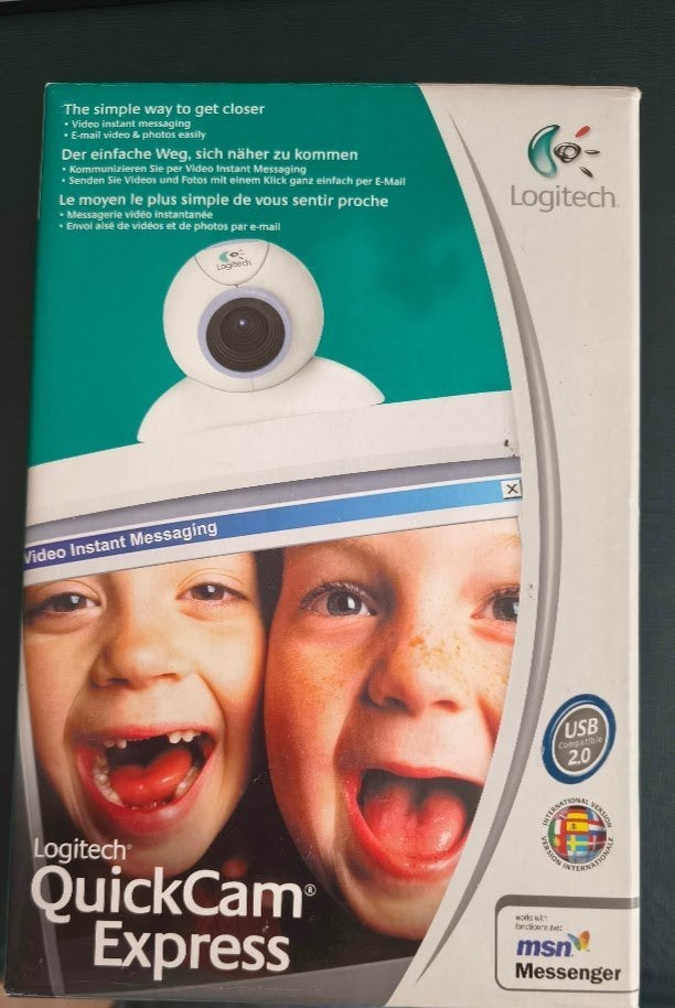 Logitech QuickCam Express Webcam – met CD en Handleiding, Informatique & Logiciels, Webcams, Enlèvement ou Envoi, Logitech, Comme neuf