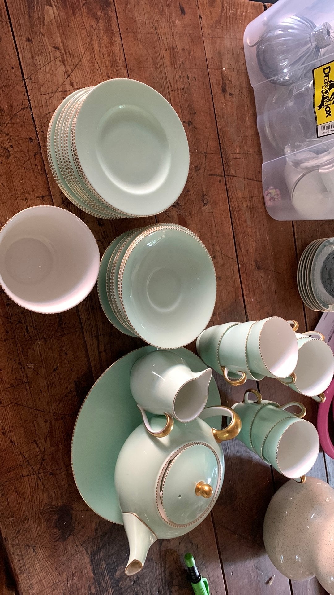 Koffie servies wedgwood mint., Antiek en Kunst, Ophalen