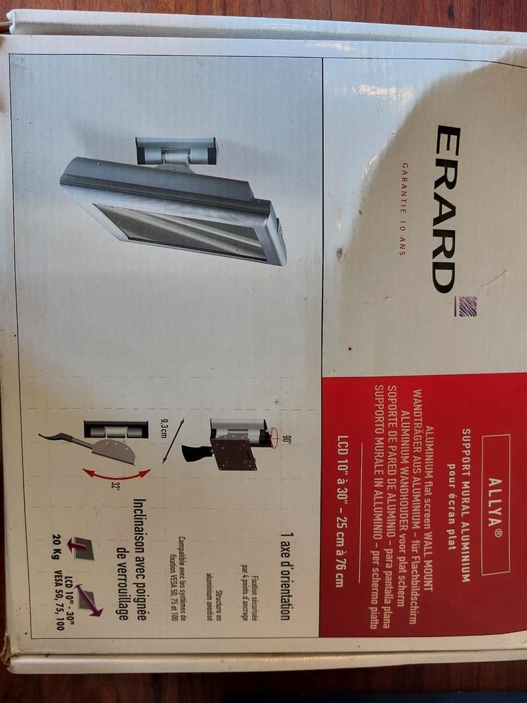 Aluminium wandhouder, Ophalen