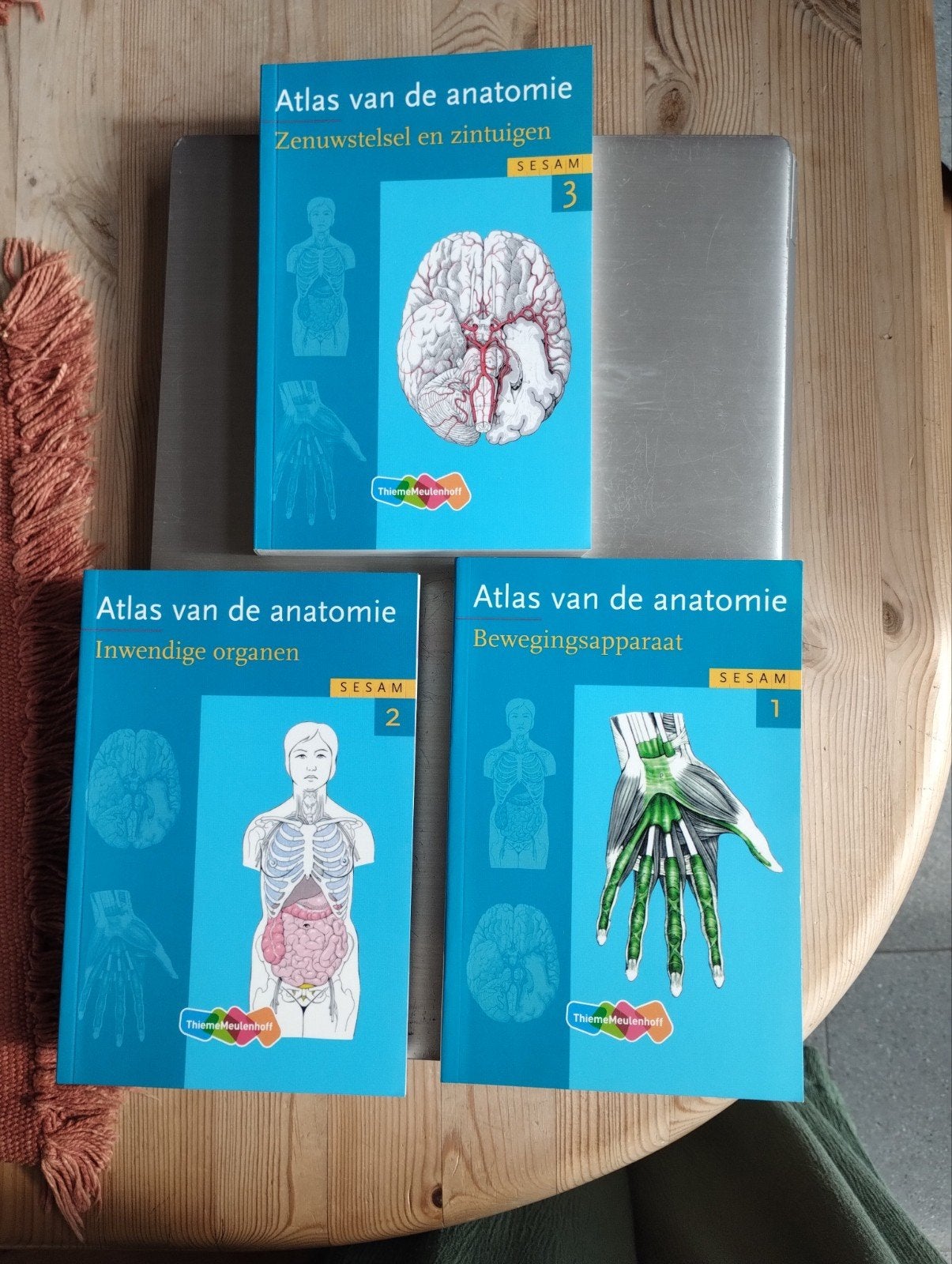 Atlas van de anatomie Sesam delen 1, 2 en 3, Ophalen, Nieuw, Hoger Onderwijs, Sesam Thieme Meulenhoff
