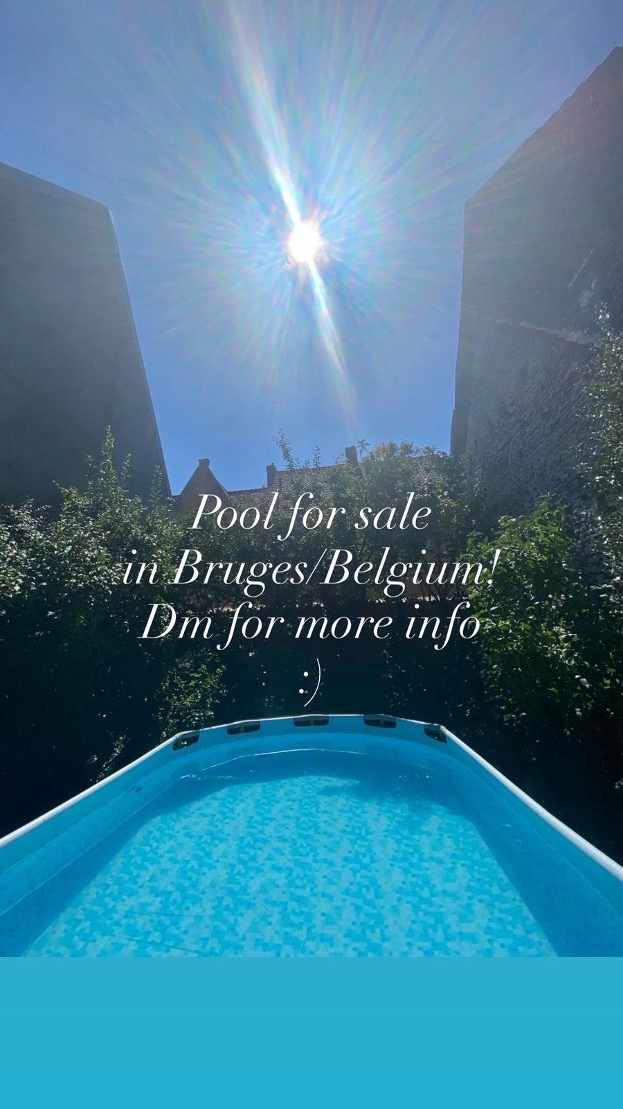 Zwembad in Brugge, Enlèvement ou Envoi, Comme neuf, Ovale, Piscines hors sol