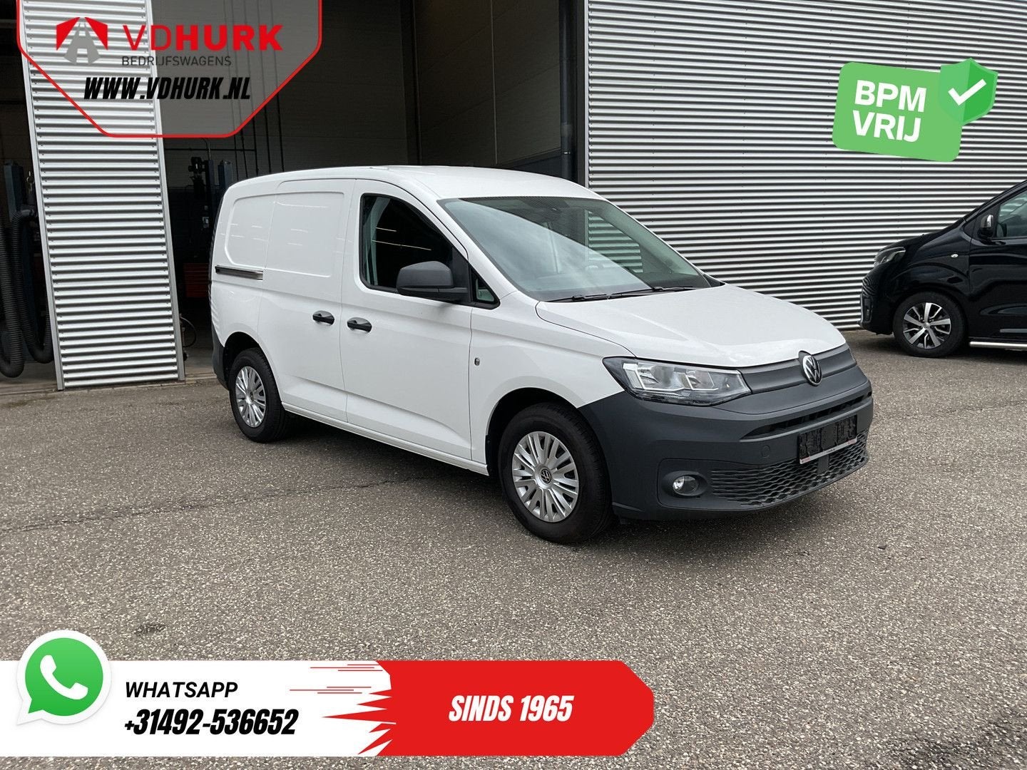 Volkswagen Caddy Cargo 2.0 TDI 100 pk Omvormer/ Sortimo/ Cru, Electronic Stability Program (ESP), Wit, Bedrijf, Onderhoudsboekje