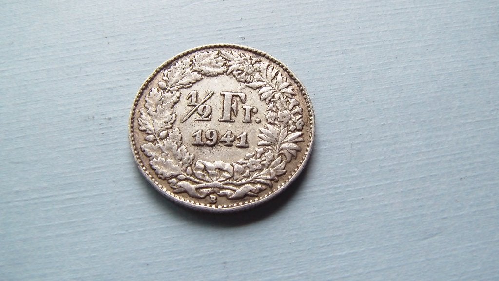 suisse 1/2 franc 1941 B, Enlèvement