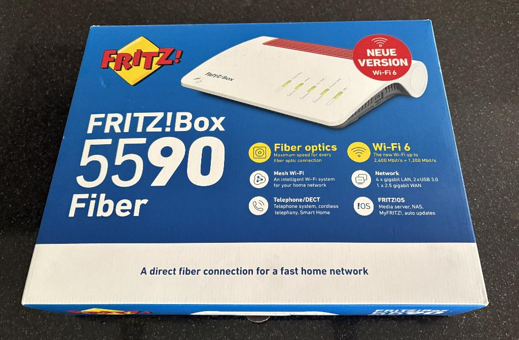 AVM FRITZ ! Box 5590 Fibre neuve scellée + module XGS-PON, Enlèvement ou Envoi, Neuf, AVM