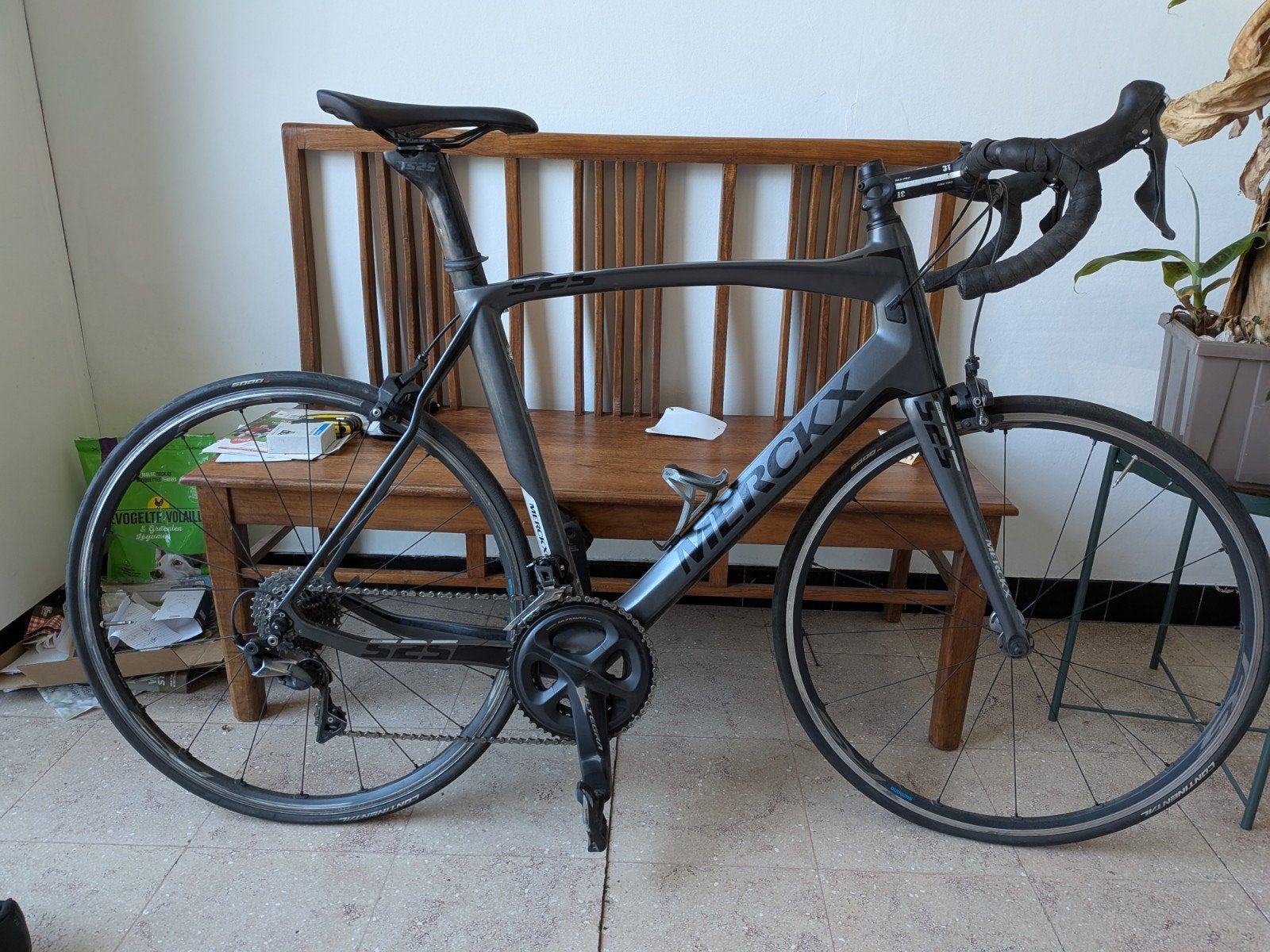 Eddy Merckx 525 Carbon - Ultegra - maat XL - zeer goed onder, Ophalen, Carbon