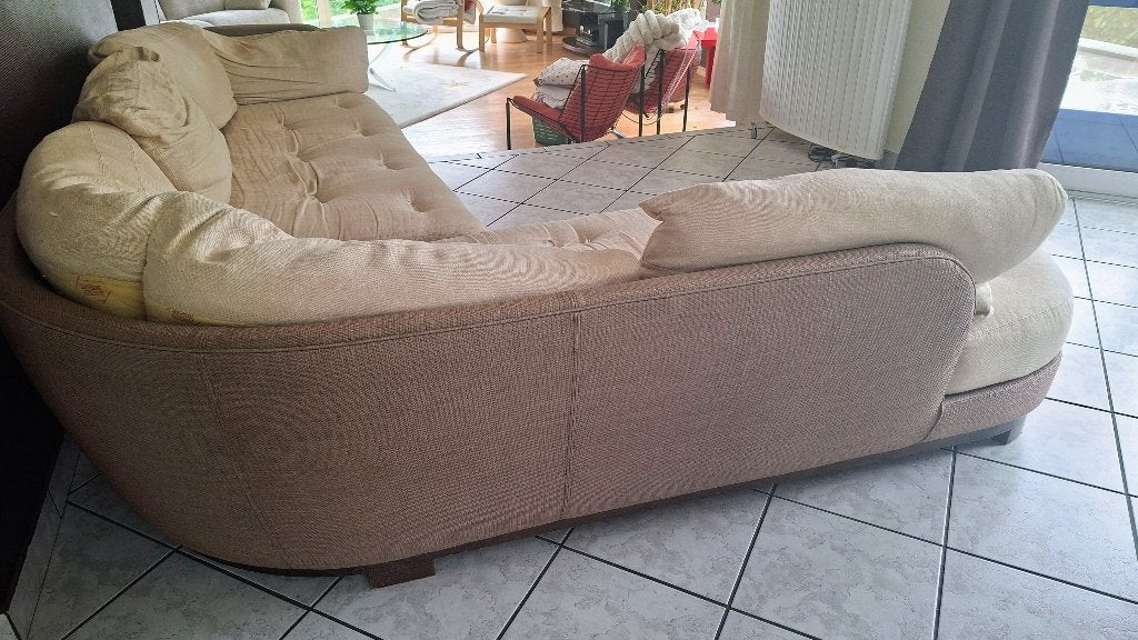 Design L profiel Sofa van Roche Bobois ( +/- 300 x 230), Ophalen, Gebruikt, Hout, Design
