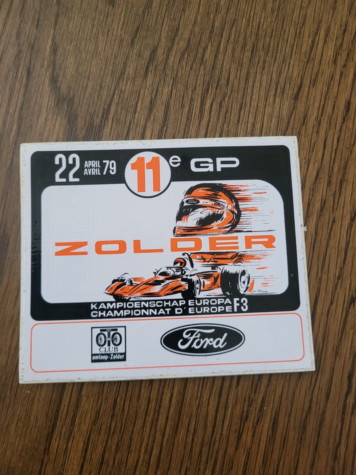 Autocollant ancien Zolder 1979
prise en charge ou transfert, Collections, Enlèvement ou Envoi