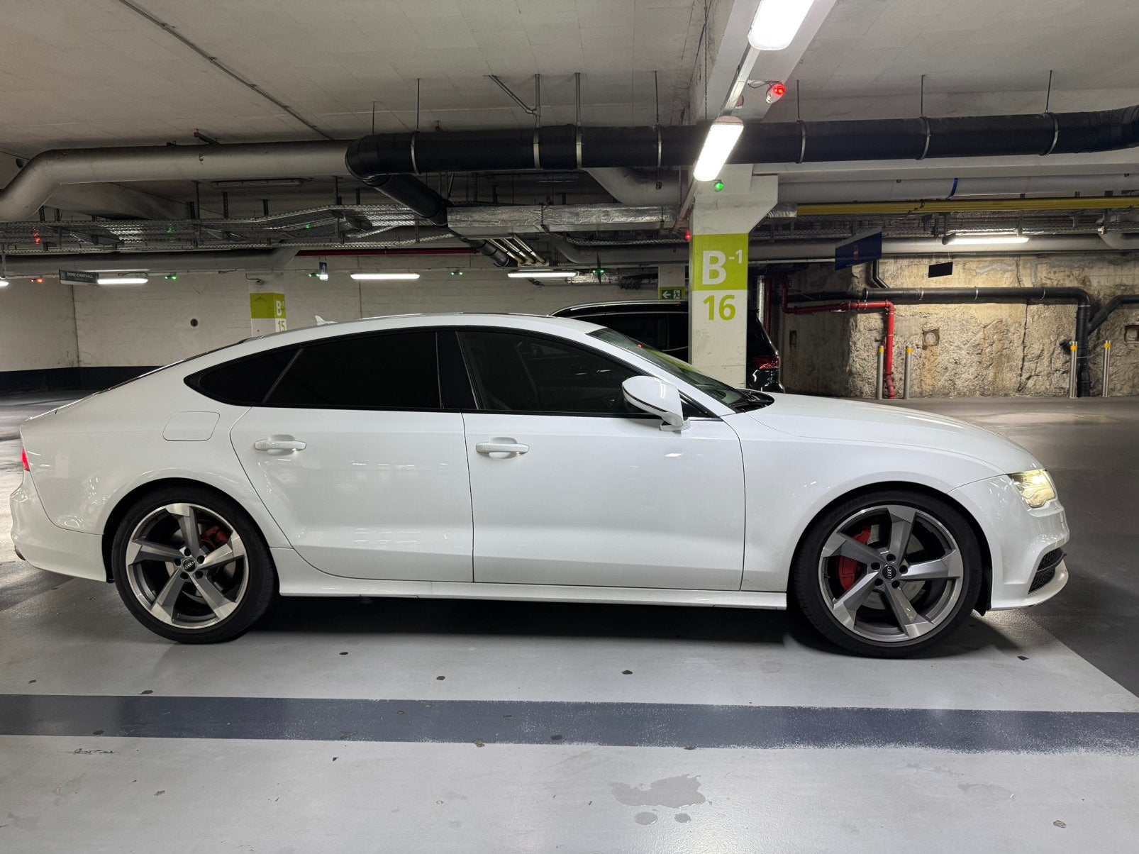 20" originele Audi A7 / S7 'Rotor' velgen + banden 5x112, Ophalen, 20 inch, Zomerbanden, Banden en Velgen