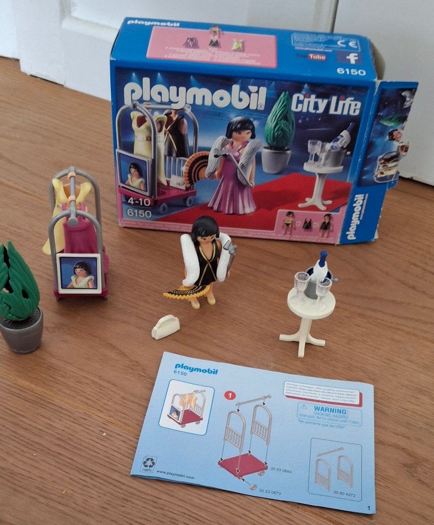playmobil city life shooting star avec robe de soiree 6150, Utilisé, City life, Figurines, Kit complet