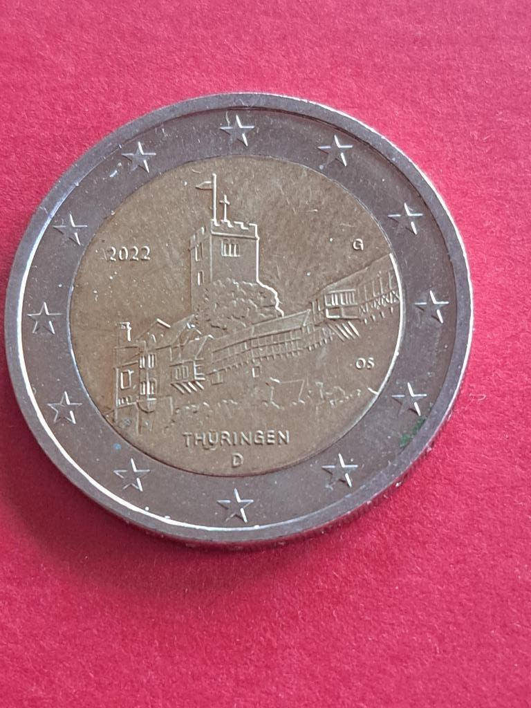 2022 G Duitsland 2 euro Thüringen, Karlsruhe, Verzenden, Duitsland, 2 euro, Losse munt