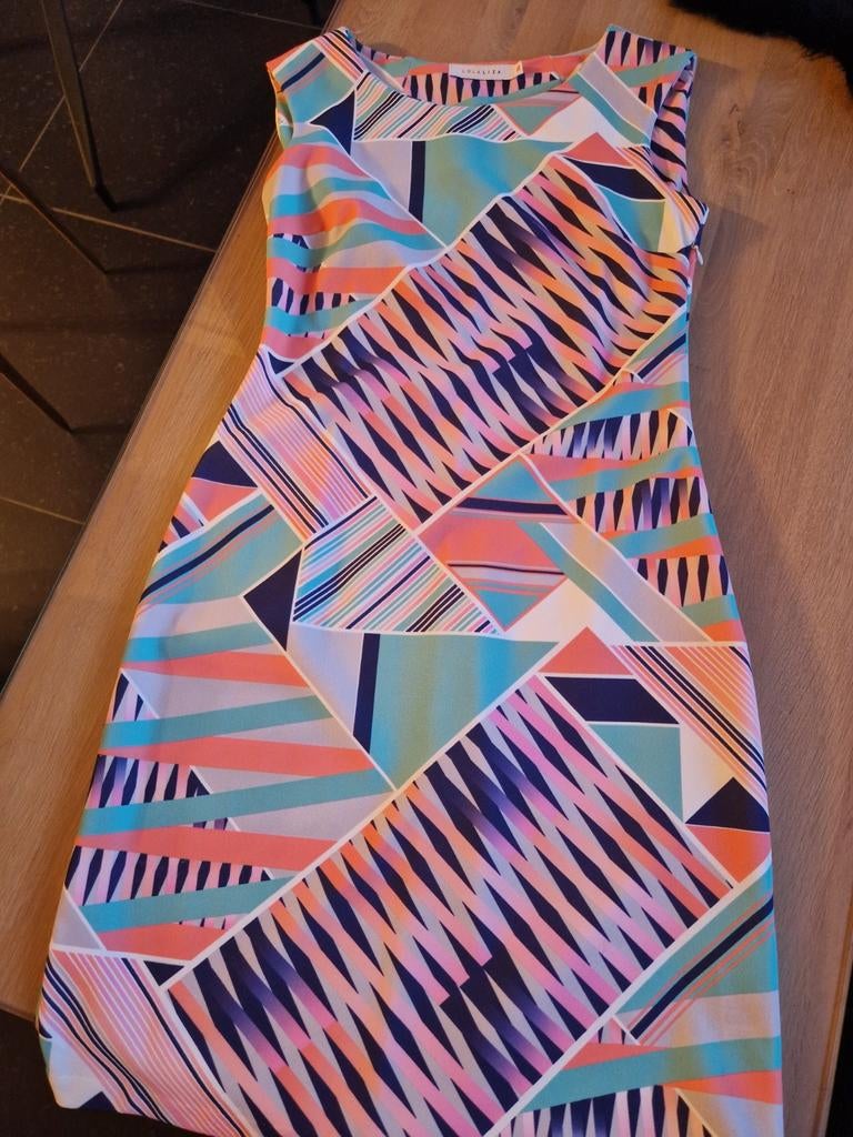 Zomerkleed fluo kleuren merk L&L maat 36, Kleding | Dames, Ophalen, L& L, Zo goed als nieuw, Maat 36 (S)
