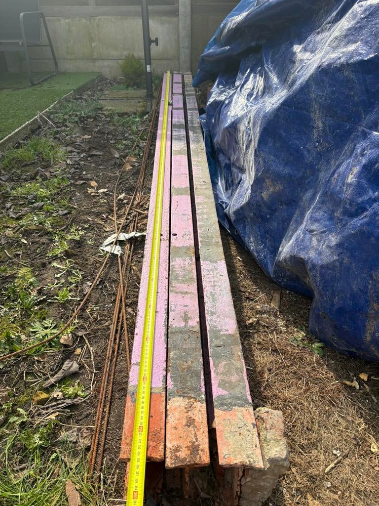 H - faisceau 3,55 m, 150 x 70 mm, 6 mm, 3 pièces, Bricolage & Construction, Enlèvement ou Envoi