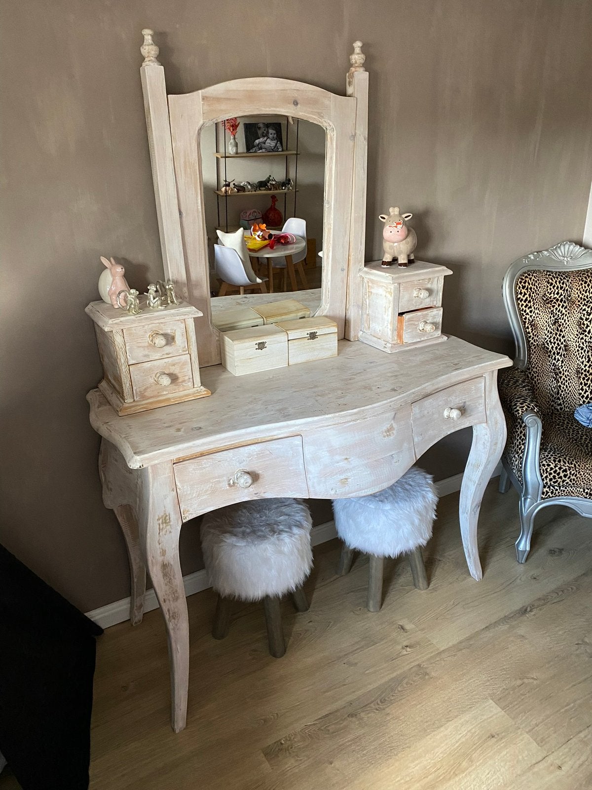 Make up tafel, Huis en Inrichting, Tafels | Kaptafels, Ophalen, Hout