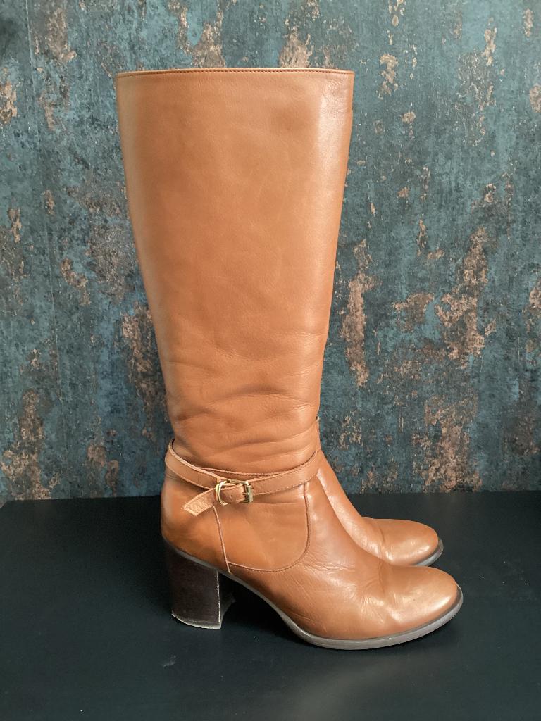 Laarzen met hak Cypres 39, Kleding | Dames, Hoge laarzen, Bruin, Cypres, Ophalen of Verzenden