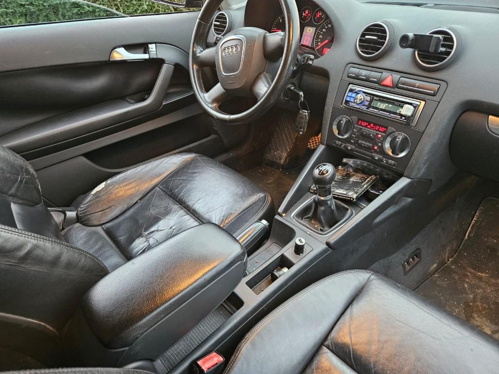 AUDI A3 1.9 TDi ✅️ CT OK+CAR-PASS ✅️, Auto's, Zwart, 4 cilinders, Zwart, Leder