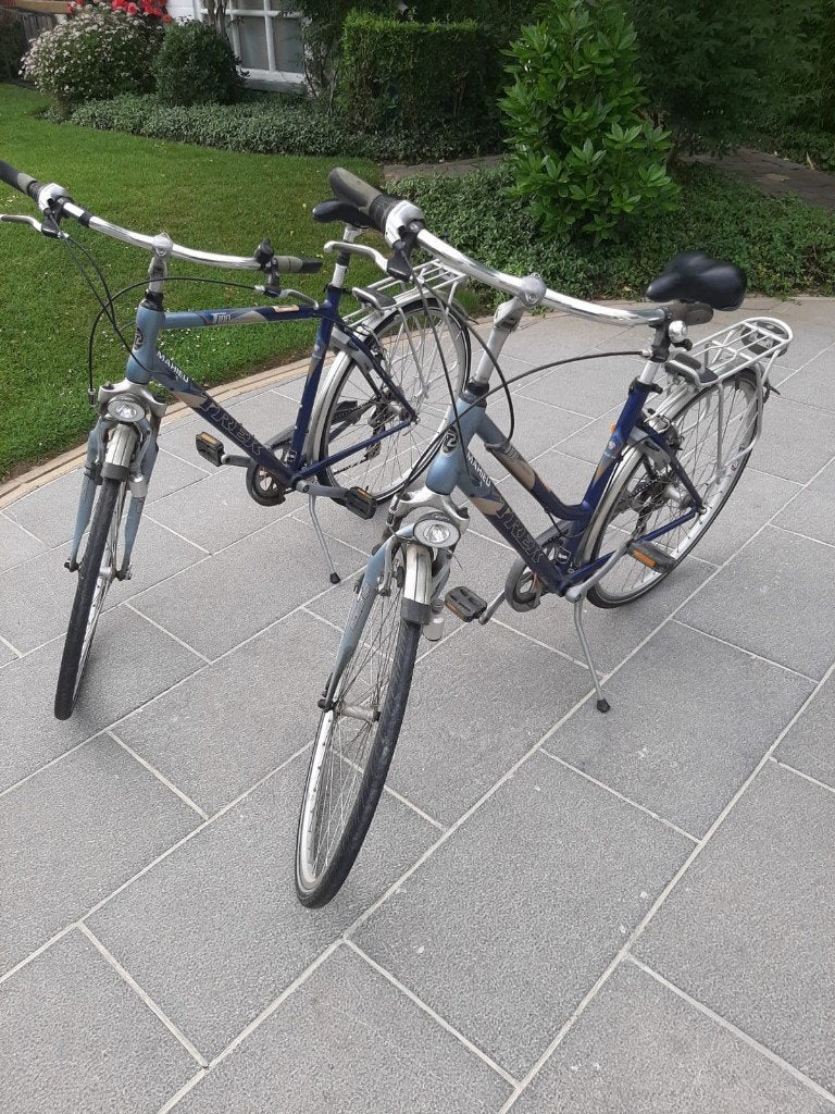 SET heren&damesfiets TREK T100 Navigator, Autres marques, Frein sur jante, Comme neuf, Enlèvement