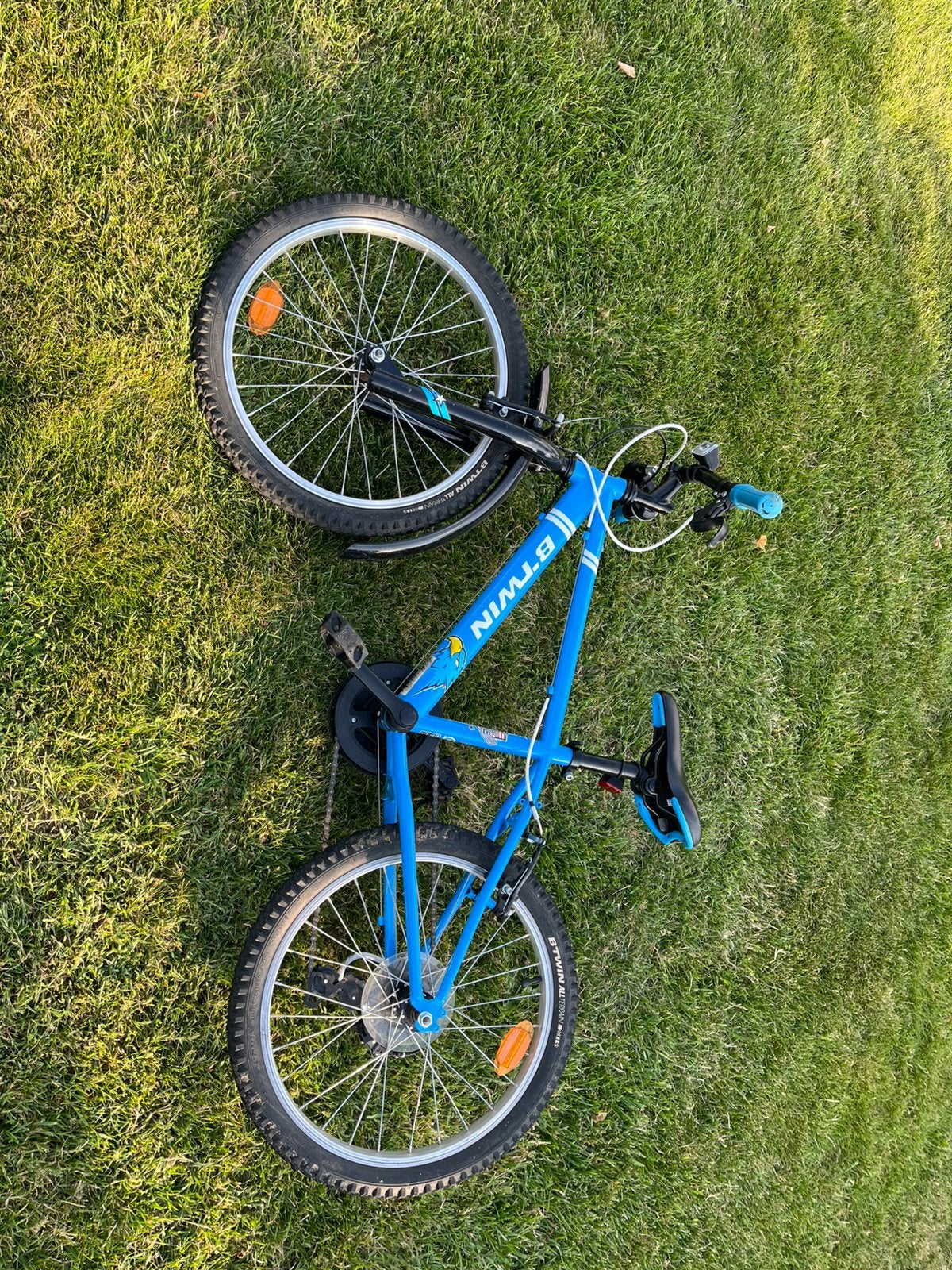 B’Twin 20” mountainbike, Ophalen, Gebruikt, Velgrem, 16 tot 20 inch
