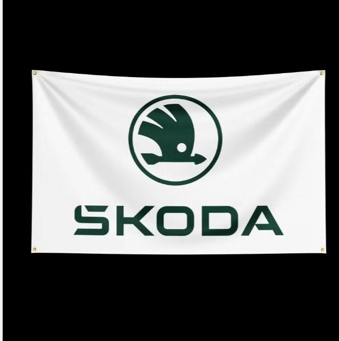 Grote vlaggen Skoda (150x90cm), Diversen, Vlaggen en Wimpels, Ophalen of Verzenden, Nieuw