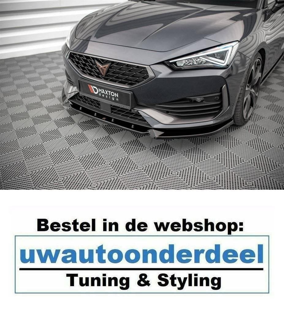 Maxton Spoiler Voorspoiler Lip Splitterr Voor Cupra Leon, Verzenden