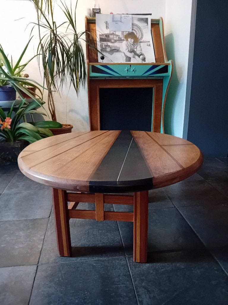 Table de salon - Pièce unique de créateur., Maison & Meubles, Tables | Tables de salon, Rond, 50 à 100 cm, Comme neuf, Enlèvement