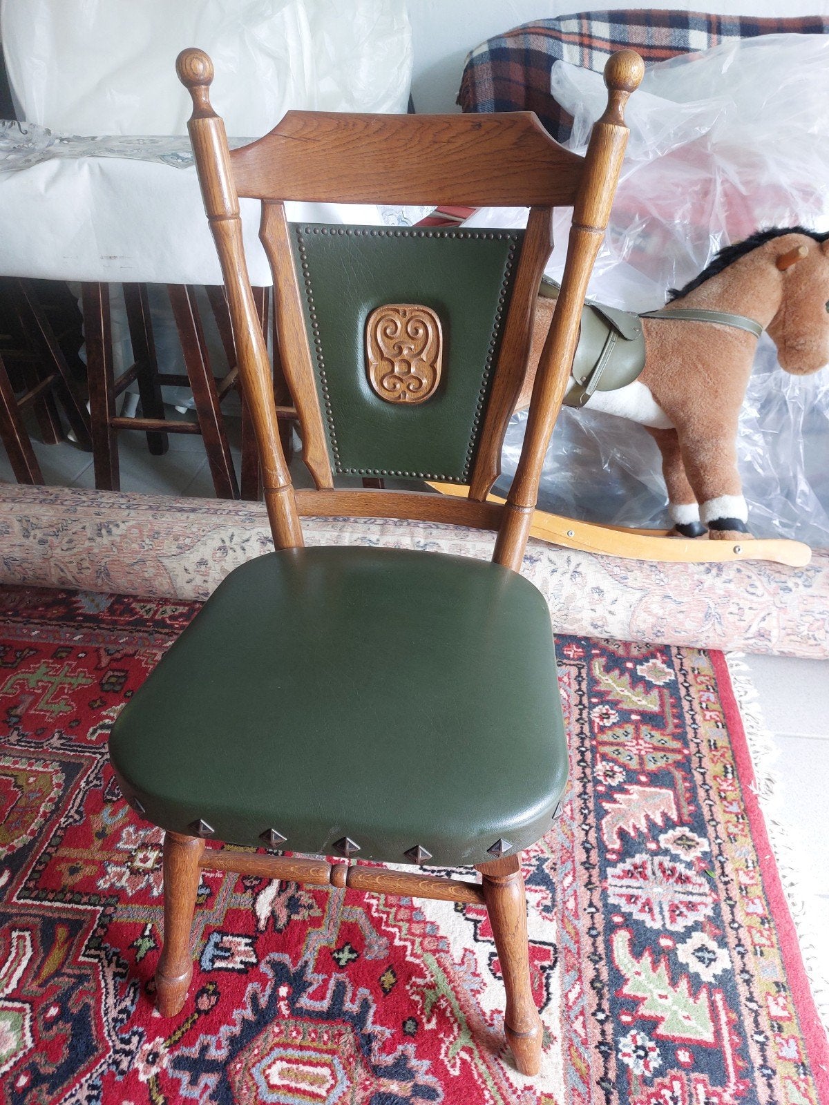 6 eiken stoelen, Maison & Meubles, Chaises, Enlèvement, Comme neuf, Bois, Cinq, Six Chaises ou plus
