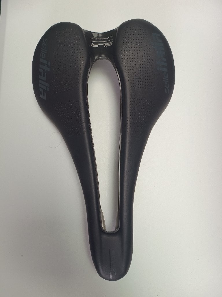 Zadel - Selle Italia SLR Boost Superflow Titanium, Fietsen en Brommers, Ophalen, Titanium, Zo goed als nieuw, Selle Italia