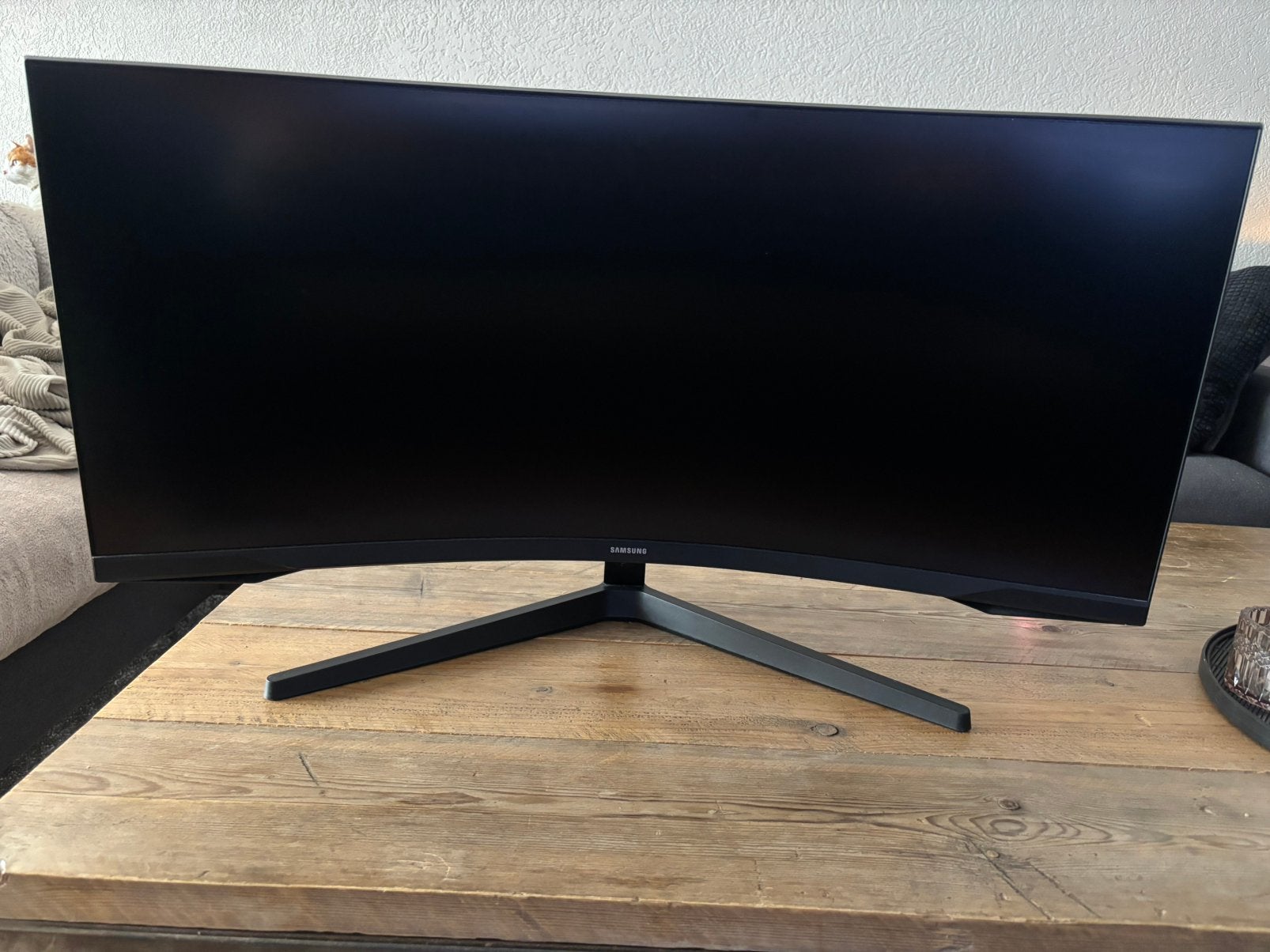 Samsung Odyssey G5 curved monitor ultra wide 34”, Computers en Software, Ophalen, Zo goed als nieuw