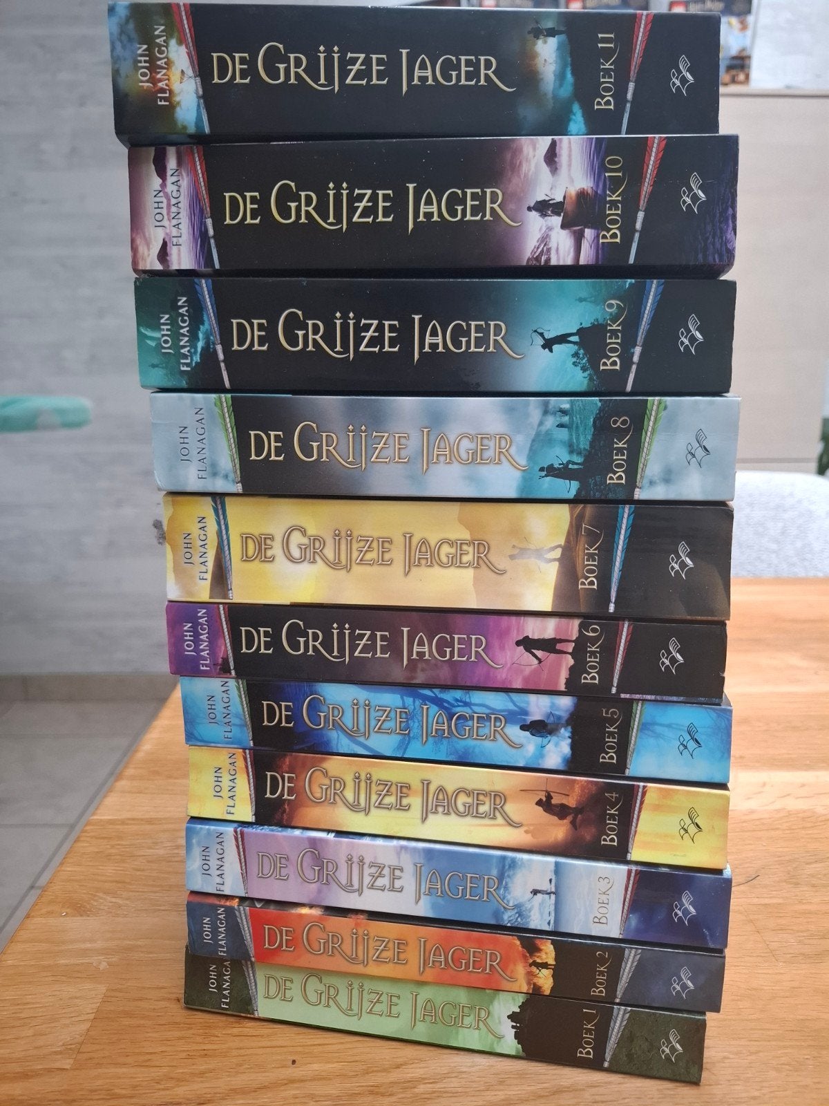De Grijze Jager: volledige serie, boeken 1 tot 11, Boeken, Ophalen of Verzenden, Zo goed als nieuw, John Flanagan