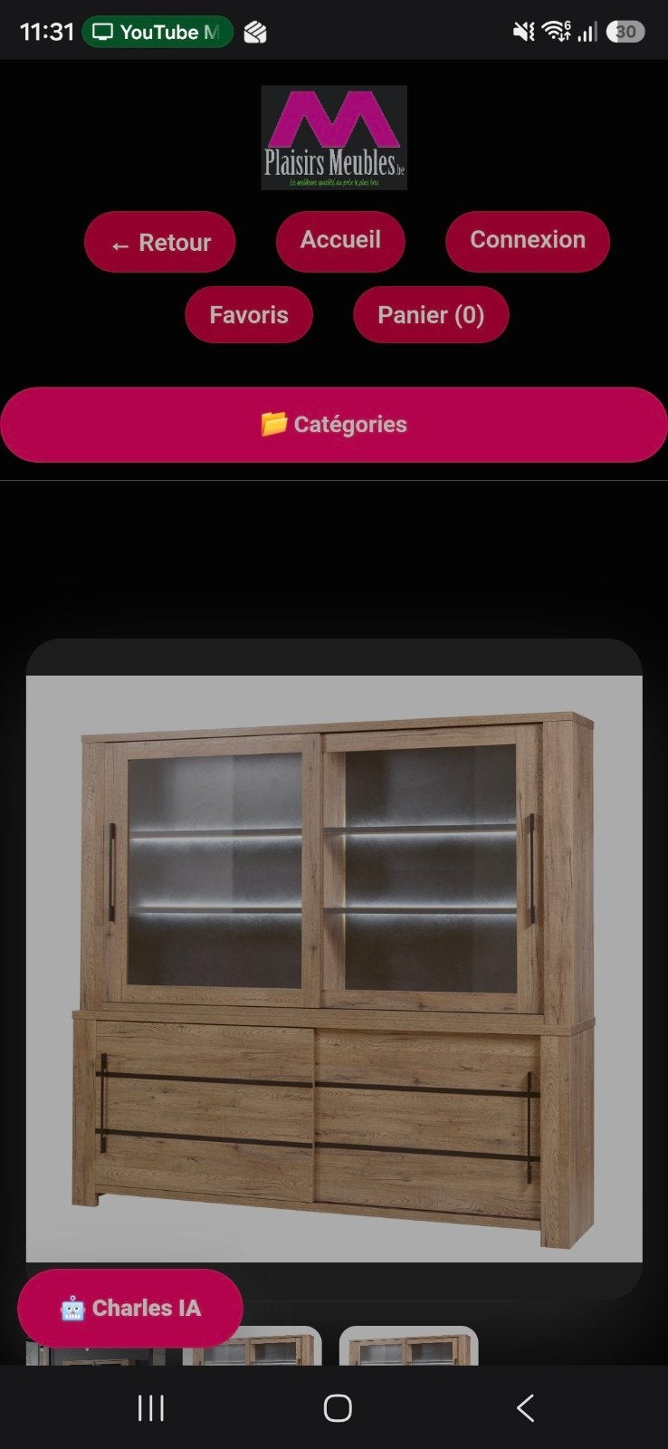 Vaisselier du haut à vendre, Maison & Meubles, Enlèvement, Neuf, Moderne