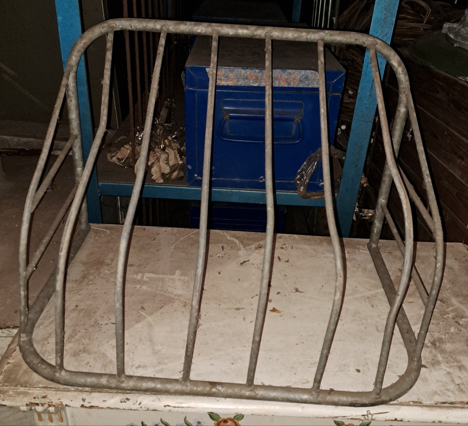 Ruif oude gegalvaniseerde Ruif decoratie, Ophalen